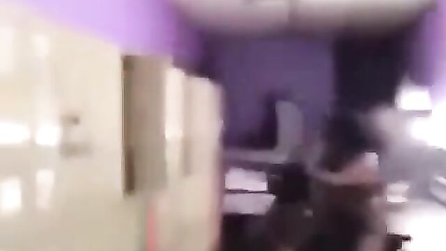 Boobs and ass out as 2 Strippers fight naked in public - 1 image