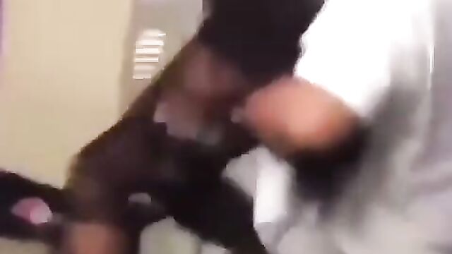 Boobs and ass out as 2 Strippers fight naked in public - 5 image