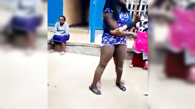 Ass Out As African Whore With Big Black Ass Strips Naked And Fights Her Rival In Public Over A Rich Client’s Money - 3 image