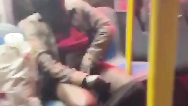 Woman Caught Recording Her Pussy On A Train In Public - 1 image