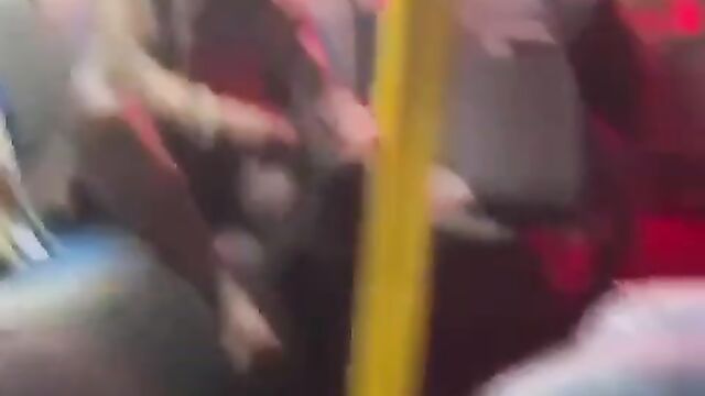 Woman Caught Recording Her Pussy On A Train In Public - 5 image