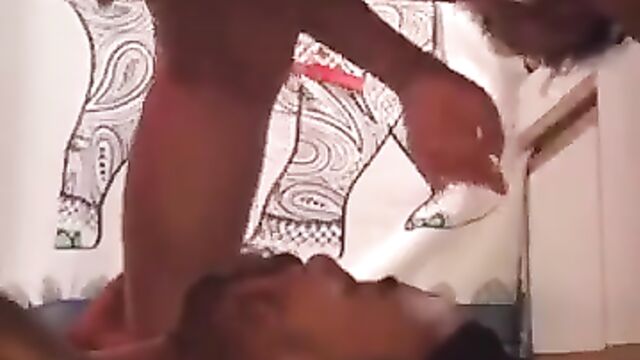 Ebony woman pees on guy’s face because he didn’t lick her pussy properly - 1 image