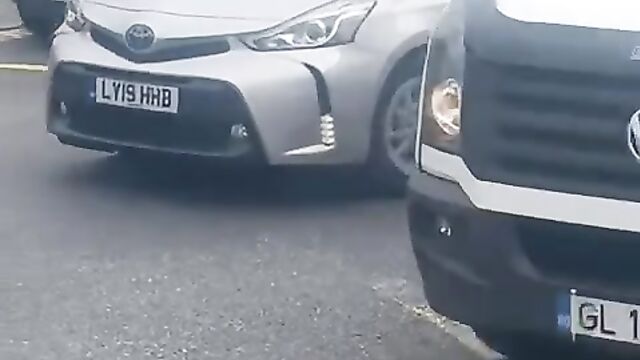 Naked ebony woman on a highway - 5 image
