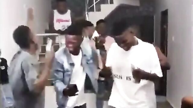 Nigerian Stripper with big ass gets slapped on her buttocks in public at a party - 5 image