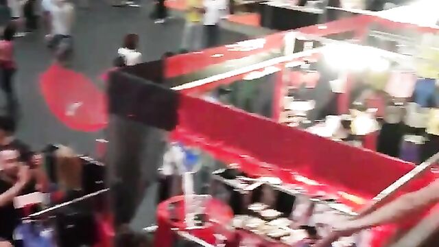 Naked Couple Having Sex In A Stadium - 3 image