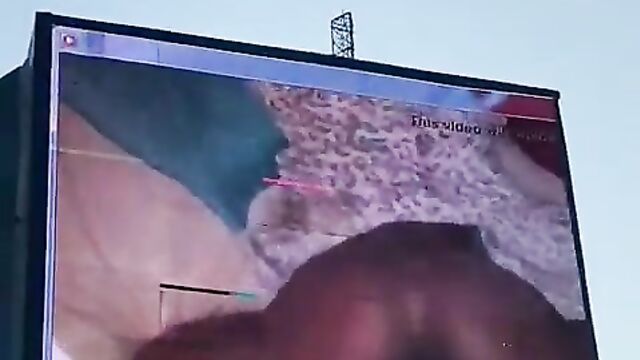 Nigerian man arrested for playing a porn video on a billboard! - 4 image