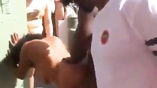 Crazy naked couple having doggy style sex in public in San Francisco! - 5 image