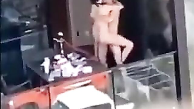 Crazy couple caught having sex on the balcony in public - 4 image