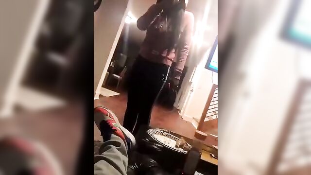 Girl caught boyfriend cheating with a busty whore - 1 image