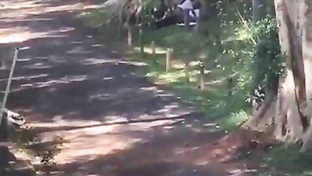African couple caught and beaten for having sex in public under a tree – Part 1 - 1 image