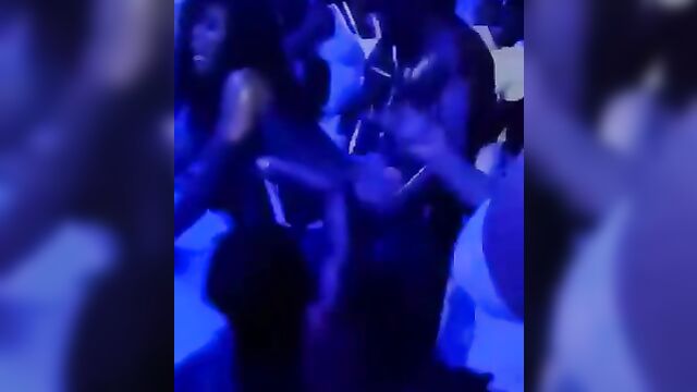 Hot threesome sex at a night party - 2 image