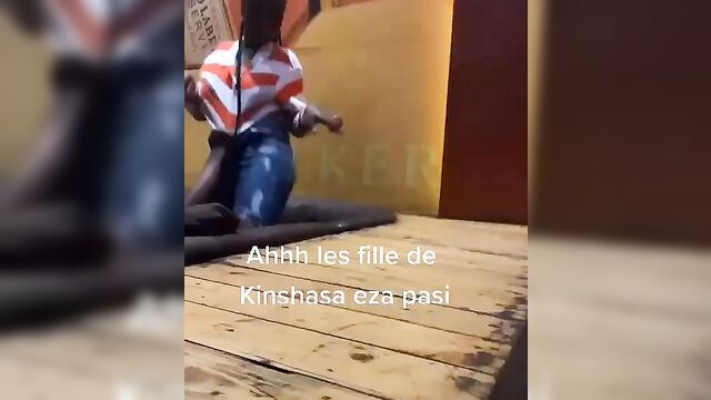 Drunk sexy black whore showing her breasts in public and wilding in the club - 4 image