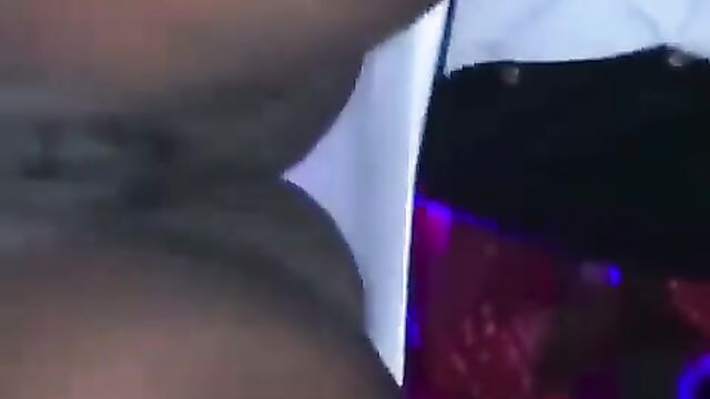 Wet pussy pops out in public in a South African club