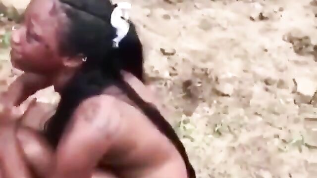 Lady stripped NAKED allegedly for stealing - 4 image