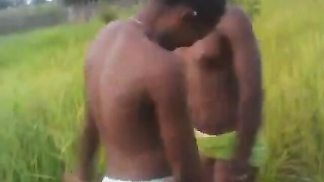 2 African girls with naked breasts and panties dancing for their sugar daddy in public - 3 image