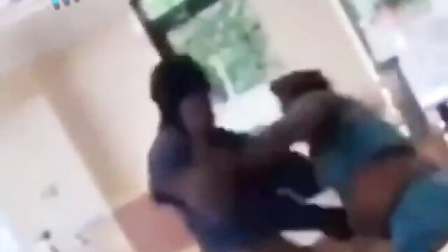 Wife beats up husband in public restaurant after she caught him cheating