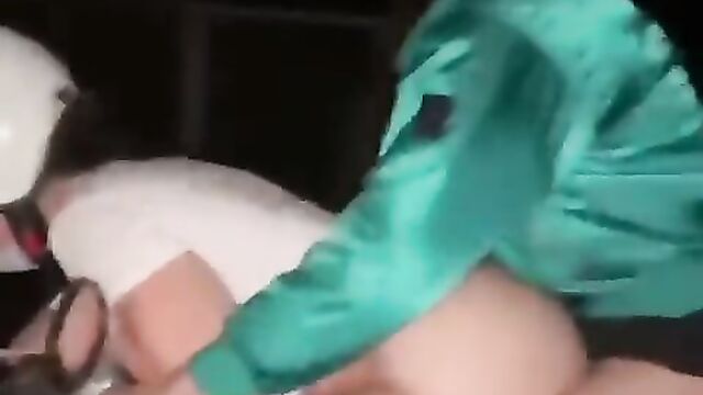 Crazy couple bonking on a motorcycle - 4 image