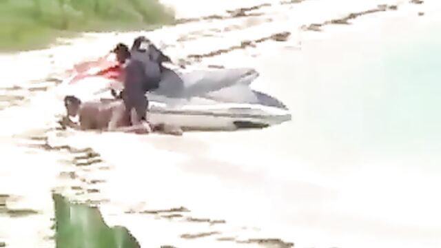 Sex on a public beach in Barbados - 1 image