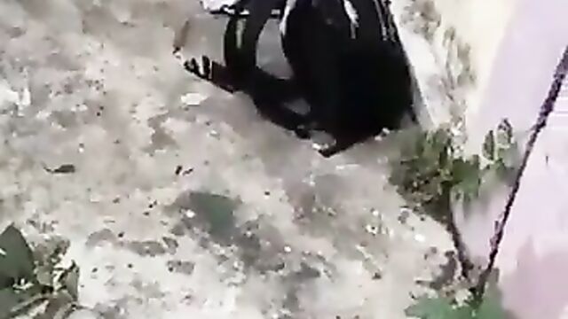 Caught In The Act! Couple Having Discreet Sex At The Backyard In Public - 5 image