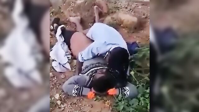 Drunk man having sex on the ground in public (Shocking Video) - 2 image