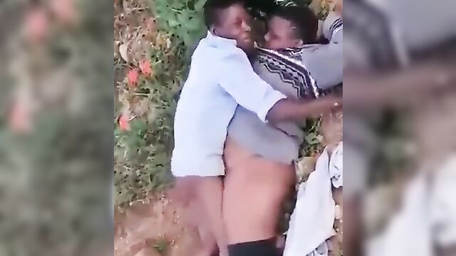 Drunk man having sex on the ground in public (Shocking Video)