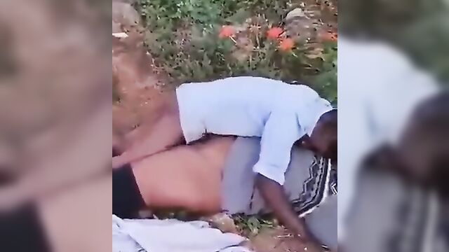 Drunk man having sex on the ground in public (Shocking Video) - 4 image