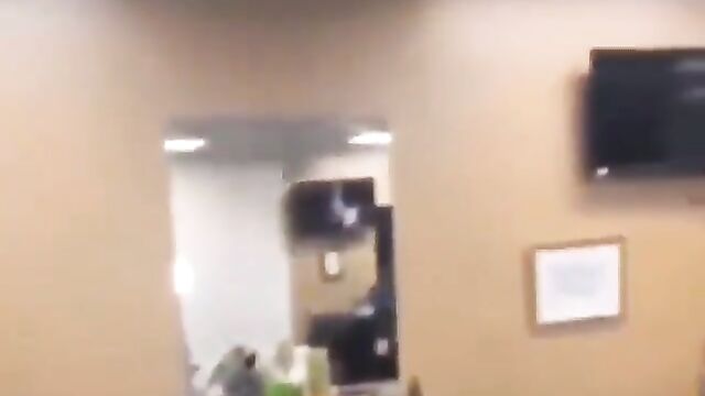 Woman strips and twerks naked in a store - 4 image