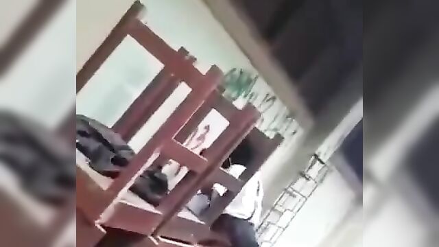 Pretty student and teacher caught having sex outside school - 3 image