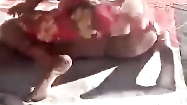 Ass pops out in public in African cultural ceremony