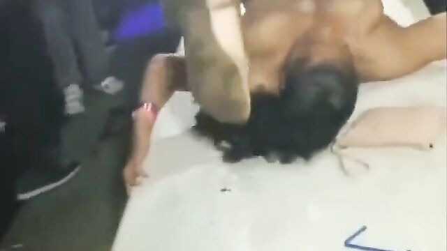 A thot entertaining at a club party, showing pussy - 3 image