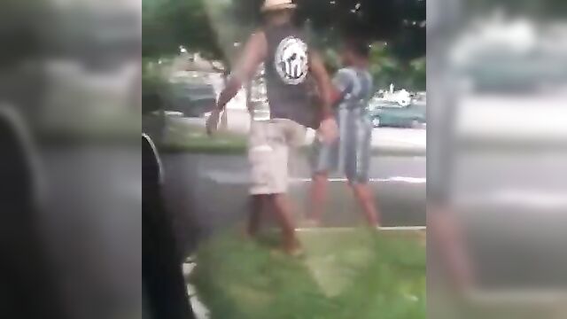 Elderly horny couple fucking in public - 4 image