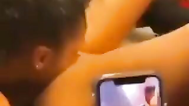 Eating pussy in a house party