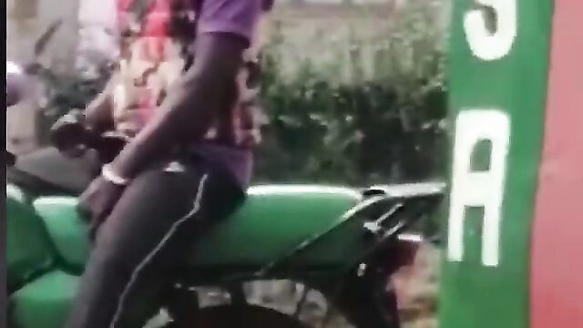 Okada rider caught masturbating and cumming in public