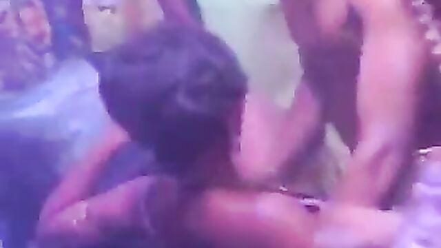 2 Strippers having sex in public to entertain guests at a party