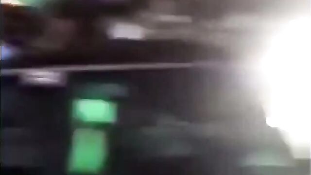 Girl strips naked and runs mad in public the road at night! - 1 image