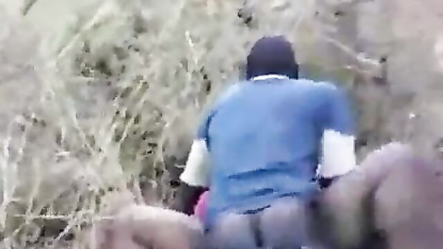 Busted! Couple Caught Red-handed Smashing In The Bush - 3 image