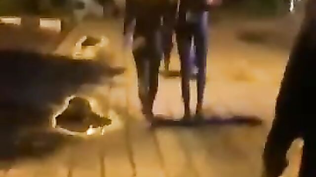 Naked couple caught in public in VGC, Lagos