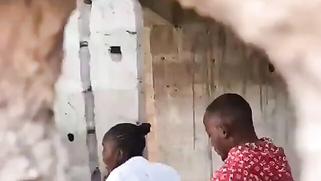 Corrupt schoolgirl getting chopped in an uncompleted building - 3 image