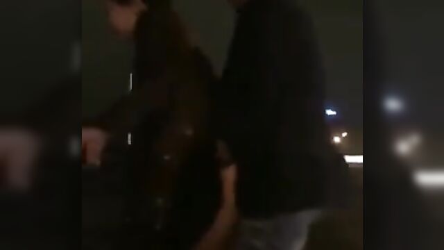 Horny Russian couple bonking on the roadside - 4 image