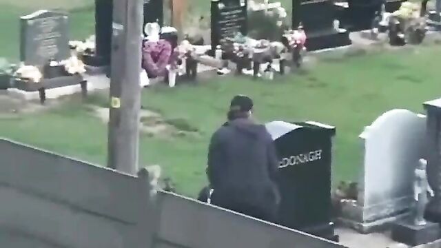 Couple Caught Having Sex At A Cemetery - 1 image