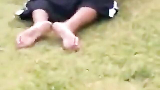 Caught bonking in a field