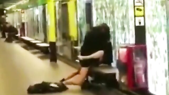 Caught bonking at a train stop - 4 image