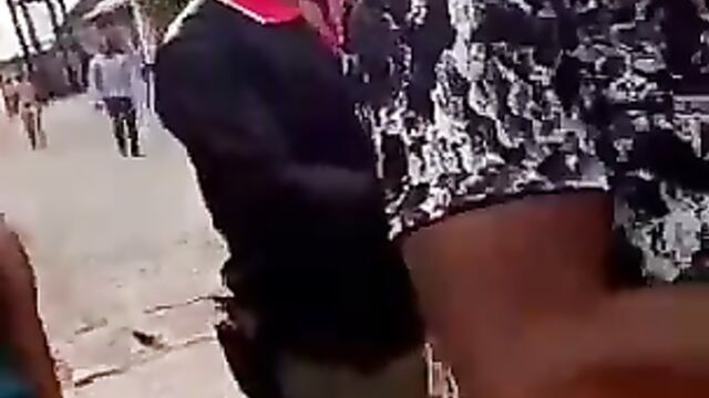 Boobs & Ass exposed as 2 Nigerian girls fight & strip themselves naked in public - 3 image
