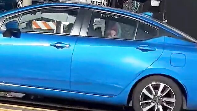 Naked couple caught discussing in public - 3 image