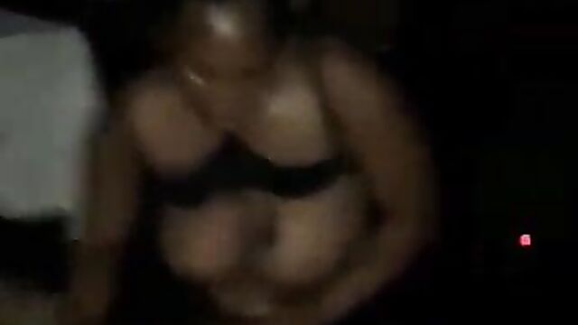 Couple fighting half naked in public, showing breasts