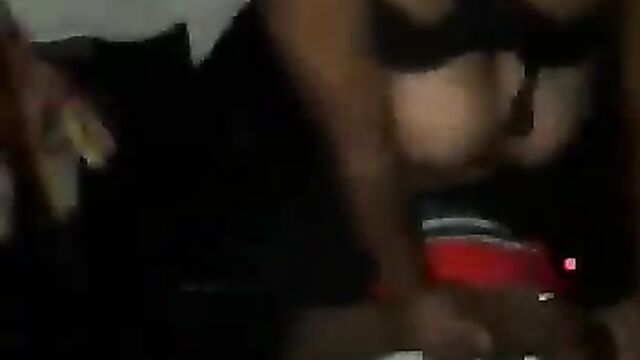 Couple fighting half naked in public, showing breasts - 4 image