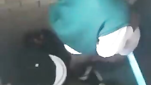 Schoolgirl Giving Schoolboy Blow Job In The Toilet - 3 image