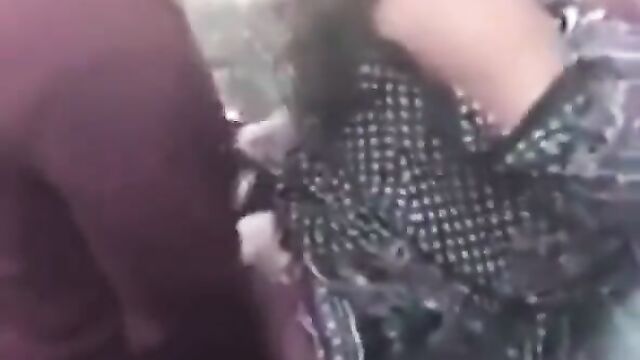 Woman having sex with a stranger outdoors - 5 image