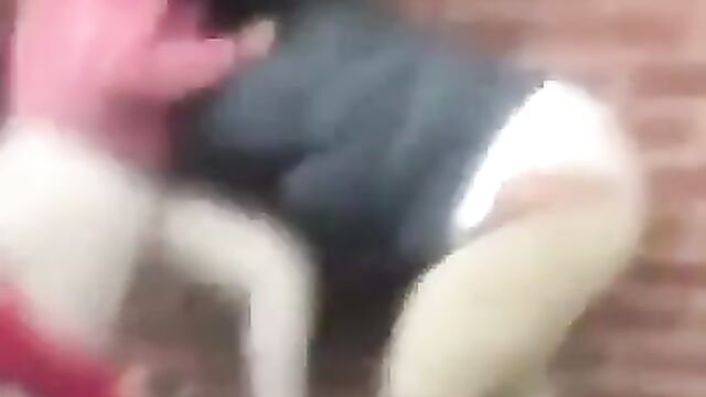Ass exposed in public as school girls fight over a guy