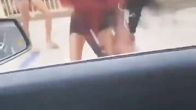 Boobs out as girlfriend gets caught and beaten for allegedly snatching her friend’s boyfriend - 3 image